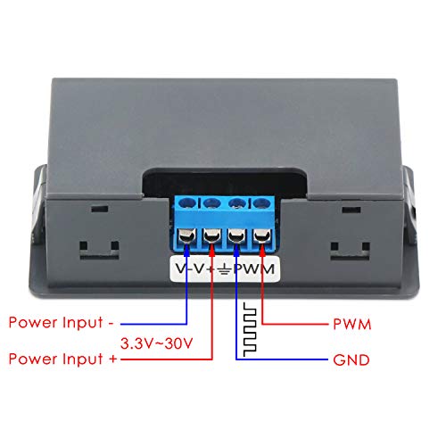 DROK Frequency Generator, DC 3.3V-30V 5-30mA 1Hz-150kHz Adjustable Output PWM Pulse Duty Cycle Square Wave Function Signal Generator Module - Image 3