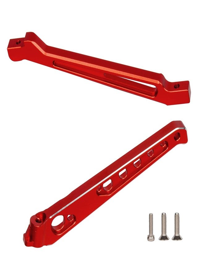 MOSHNOLY V5 Version Aluminum Chassis Brace Set Front&Rear Brace for Arrma 1/8 Typhon/Notorious/Outcast/Senton 6S BLX Aluminum Center Cars Hopups&Upgrades Part,Replaces ARA320555,Hop Ups Support Frame-Red - Image 2