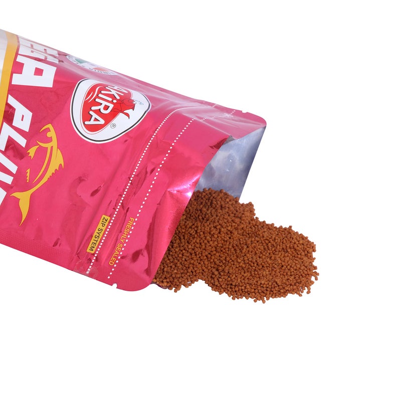 AKIRA MEGA Plus (RED) 100gm. 0.8mm. Pouch Pack of 3 for All Kind of Fish,Protein : 28.0% - Image 2