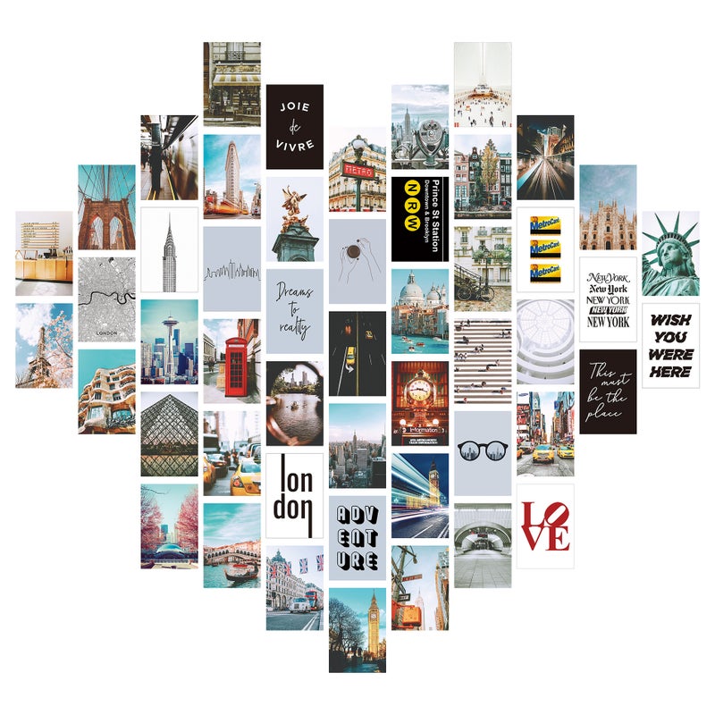 New 50 Posters Sale Postcard Poster Decorative Painting Color Aesthetic Card - Image 1