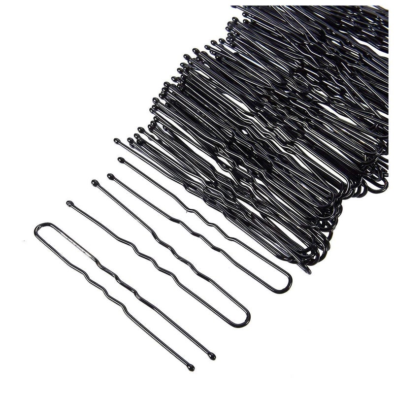 Eabir Black U-Shaped Hairpins for Kids, Girls and Women,100-Piece - Image 4