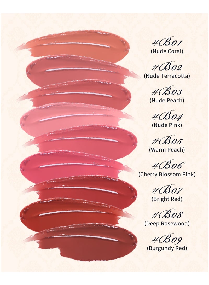 Flower Knows Swan Ballet Solid Lip Glaze Mirror Lipstick Profesional Makeup Lipgloss Moisturizing Korean Hydrating Lipstick (B08 Dancing Shoes) - Image 4