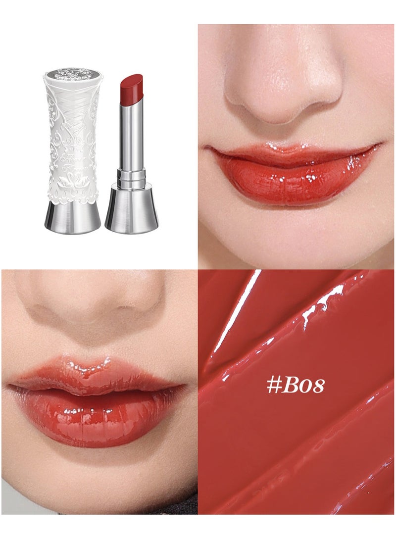 Flower Knows Swan Ballet Solid Lip Glaze Mirror Lipstick Profesional Makeup Lipgloss Moisturizing Korean Hydrating Lipstick (B08 Dancing Shoes) - Image 2
