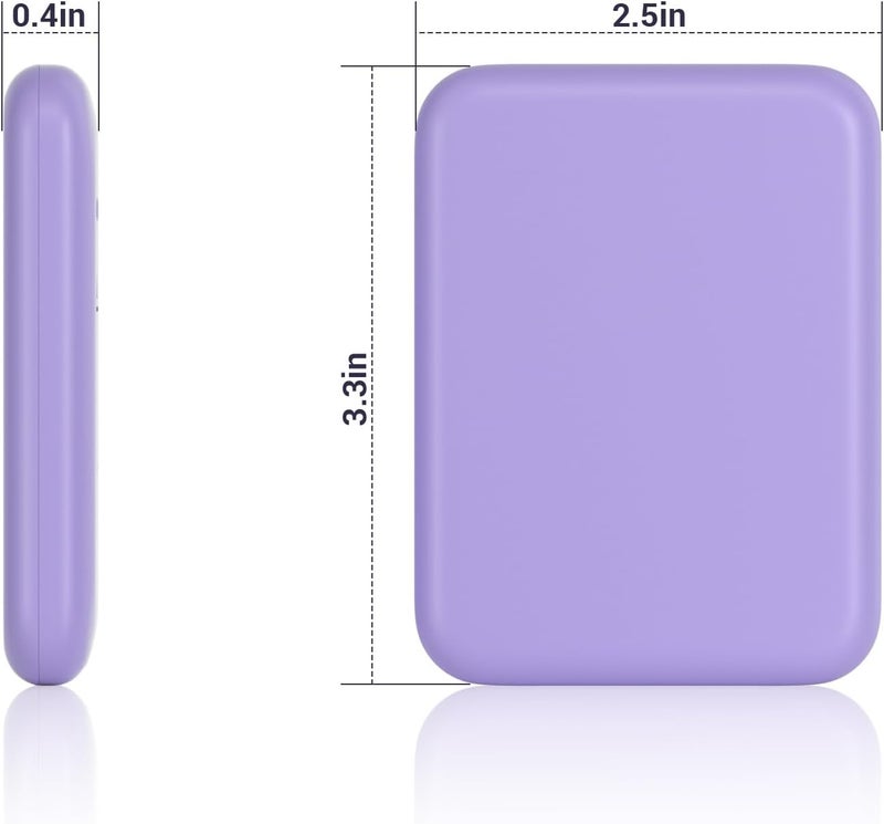 Kintion Pocket Mirror, 1X/3X Magnification LED Compact Travel Makeup Mirror with Light for Purse, 2-Sided, Portable, Folding, Handheld, Small Lighted Mirror for Gift, Purple - Image 5
