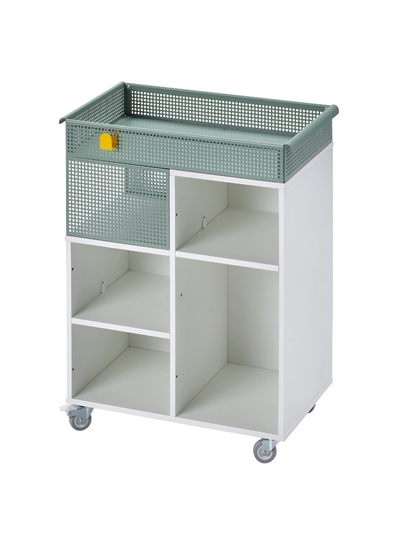 Trolley White Grey-Green 54X33 Cm 