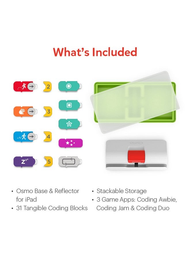 Osmo - Coding Starter Kit For Iphone & Ipad-3 Educational Learning Games-Ages 5-10+ Learn To Code, Basics Puzzles-Stem Toy-Logic, Fundamentals(Osmo Ipad/Iphone Base Included)  - Image 5