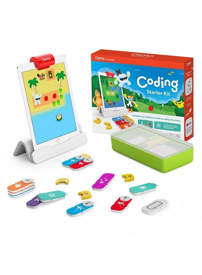 Osmo - Coding Starter Kit For Iphone & Ipad-3 Educational Learning Games-Ages 5-10+ Learn To Code, Basics Puzzles-Stem Toy-Logic, Fundamentals(Osmo Ipad/Iphone Base Included)  - Image 1