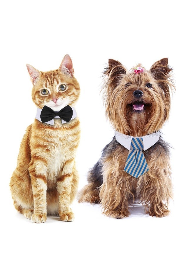Loquat 3 Pieces Adjustable Pets Dog Cat Bow Tie Pet Costume Necktie Collar for Small Dogs Puppy Grooming Accessories - Image 2