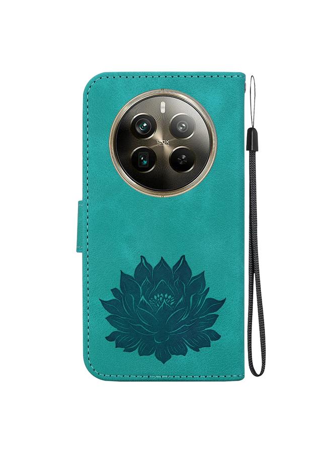 erorex Case For Realme 12 Pro+ Global Lotus Embossed Leather Phone Case - Image 3