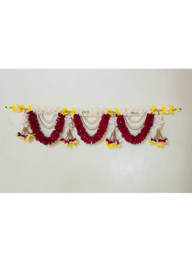 Afarza Toran for Main Door Latest Home Decoration Entrance Hanging Handmade Bandarwal Gift Item - Multicolor, 39 Inch - Image 2