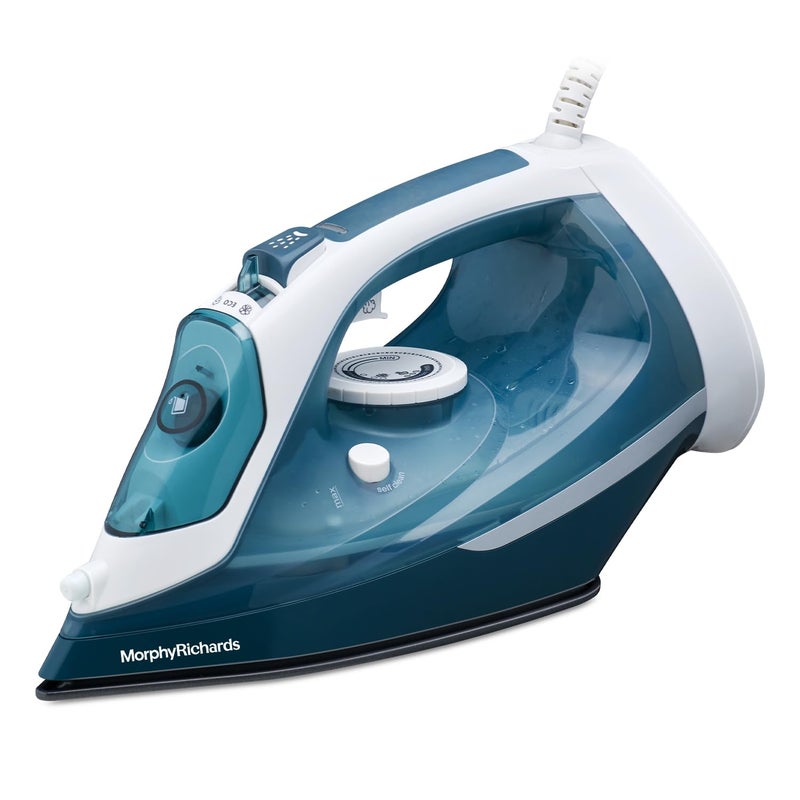 Morphy Richards Turbo Steam 2200W Steam Iron White and Sage green - Image 1