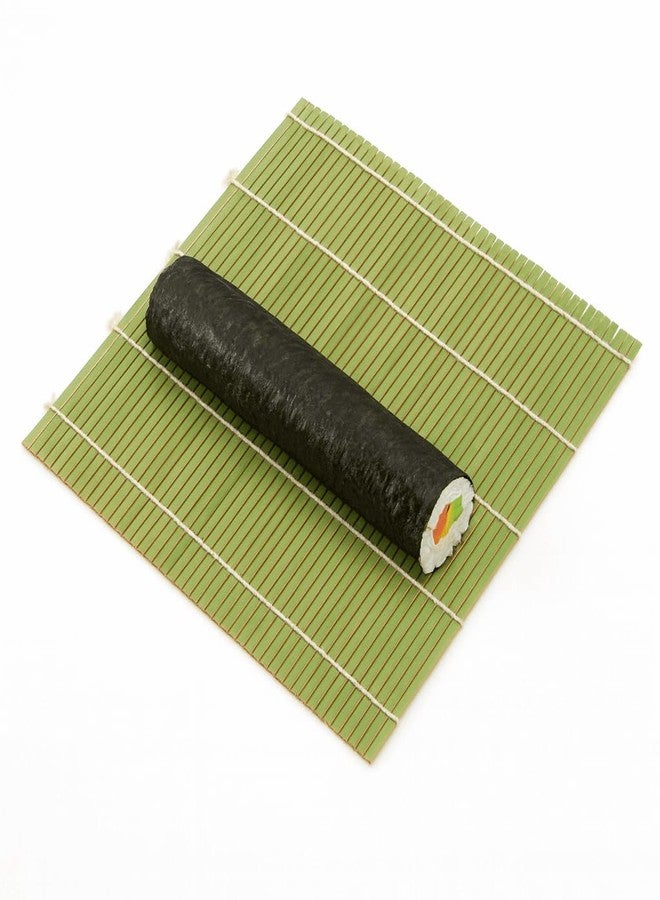 JapanBargain S-3155, Green Bamboo Sushi Roller Mat 9-1/2-inch Square - Image 1