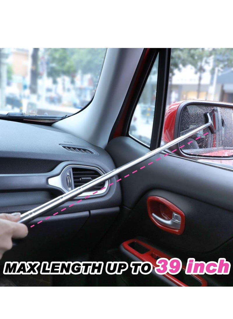 GUDOO Car Rearview Mirror Wiper Retractable Auto Glass Squeegee Water Cleaner Portable Cleaning Tool  - Image 4