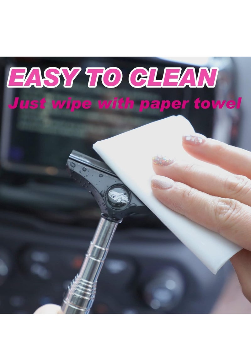 GUDOO Car Rearview Mirror Wiper Retractable Auto Glass Squeegee Water Cleaner Portable Cleaning Tool  - Image 3