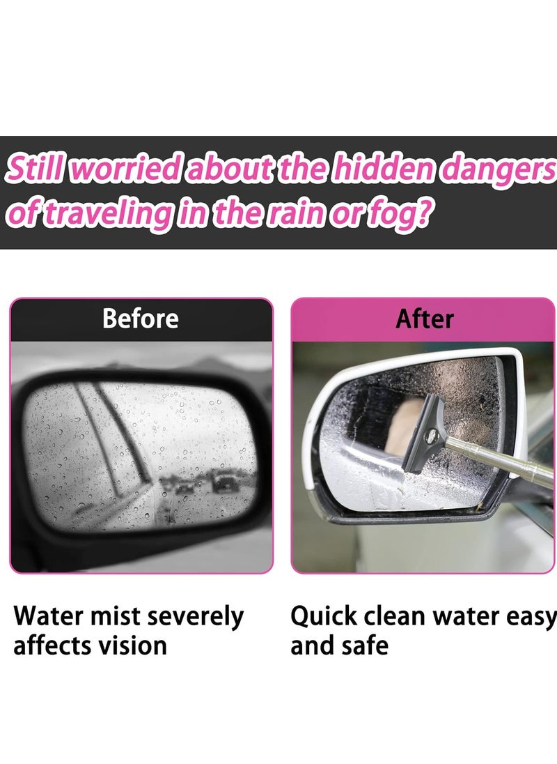 GUDOO Car Rearview Mirror Wiper Retractable Auto Glass Squeegee Water Cleaner Portable Cleaning Tool  - Image 5