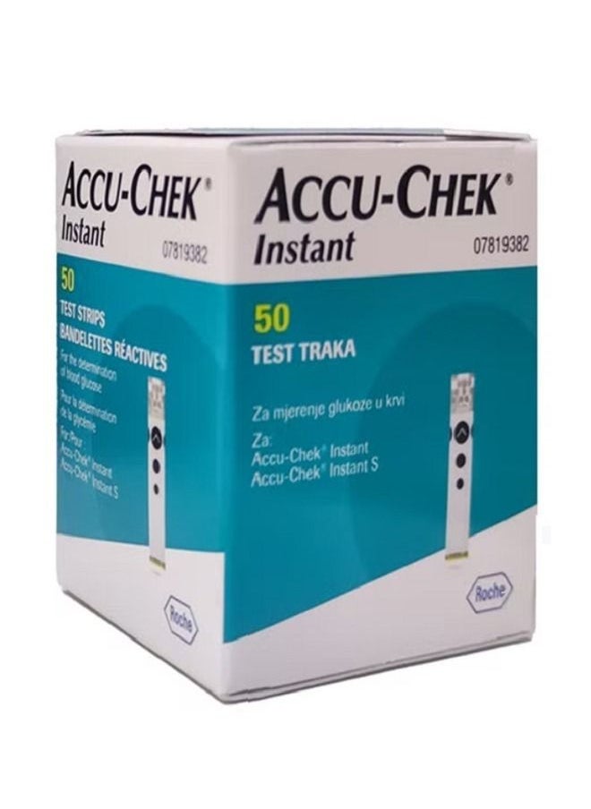 ACCU-CHEK Instant 50-Piece Instant Blood Glucose Test Strip Set  - Image 2