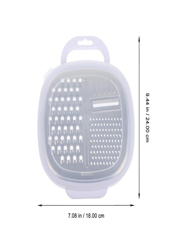 أموسفون مبشرة جبن محمولة من أموسفن مع غطاء حماية وخطاف - أداة متعددة الوظائف لبشر وتقطيع الخضراوات - لوازم مطبخ منزلية - لون عشوائي - Image 2