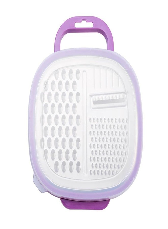 أموسفون مبشرة جبن محمولة من أموسفن مع غطاء حماية وخطاف - أداة متعددة الوظائف لبشر وتقطيع الخضراوات - لوازم مطبخ منزلية - لون عشوائي - Image 1