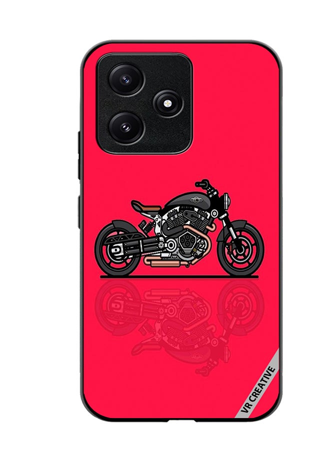 VR CREATIVE Protective Case Cover For Xiaomi Poco M6 Pro 5G Bike Design Multicolour - Image 1