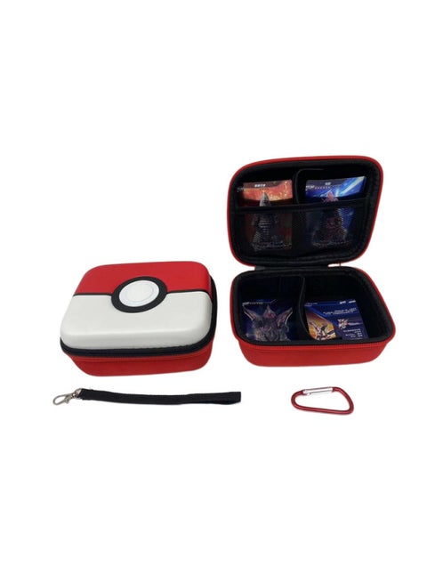 Pokemon Trading Card Game Tcg Box Compatible Card Pack Digital Computer/game Console Protective Case-Model:Red And White Elf Ball