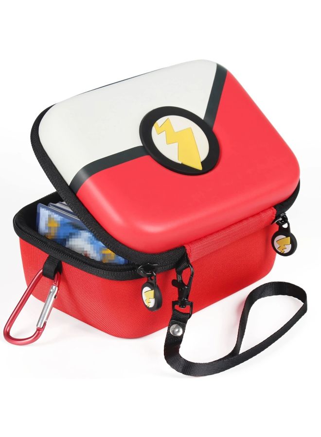 Pokemon Trading Card Game Tcg Box Compatible Card Pack Digital Computer/game Console Protective Case-Model:Red And White Elf Ball
