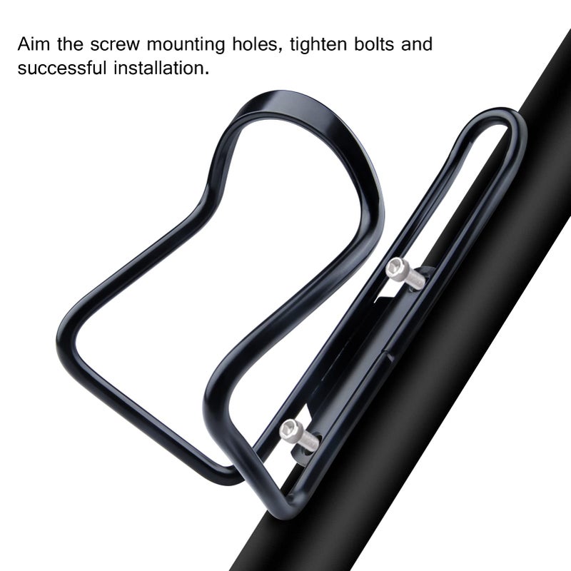 FiveBox Aluminum Alloy Biking Bicycle Water Bottle Cage Holder, Cycling Bike Water Bottle Cage - Image 5