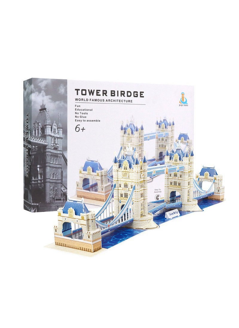 null - 3D Puzzle Game World Architecture DIY [Large] Twin Bridge - Image 1