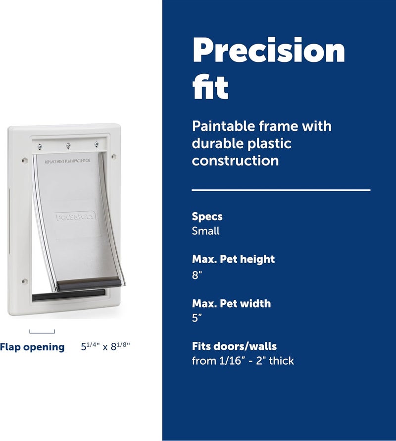 PetSafe Plastic Dog and Cat Door, Small - For Pets Up To 15 lb, Paintable with Easy DIY Installation and Security Cover - Image 4