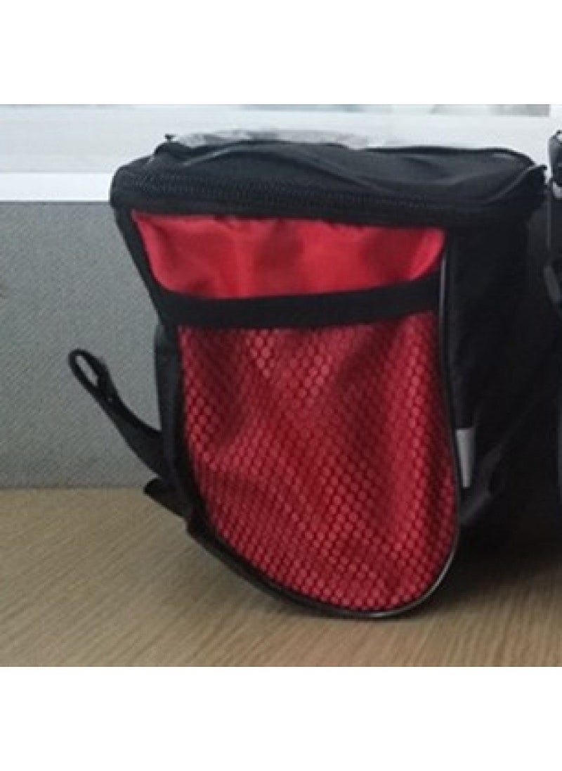 Generic Mountain Bike Handlebar Front Pouch Red 