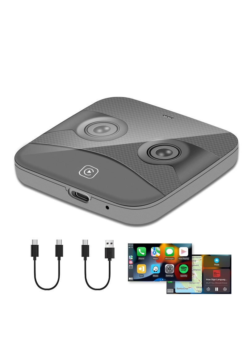 KASTWAVE Wireless CarPlay, Adapter for All Factory Wired CarPlay Cars, CarPlay Wireless Dongle Plug & Play Converts Wired CarPlay to Wireless for Factory Wired CarPlay Cars Ai Box Adapter USB Type C - Image 1