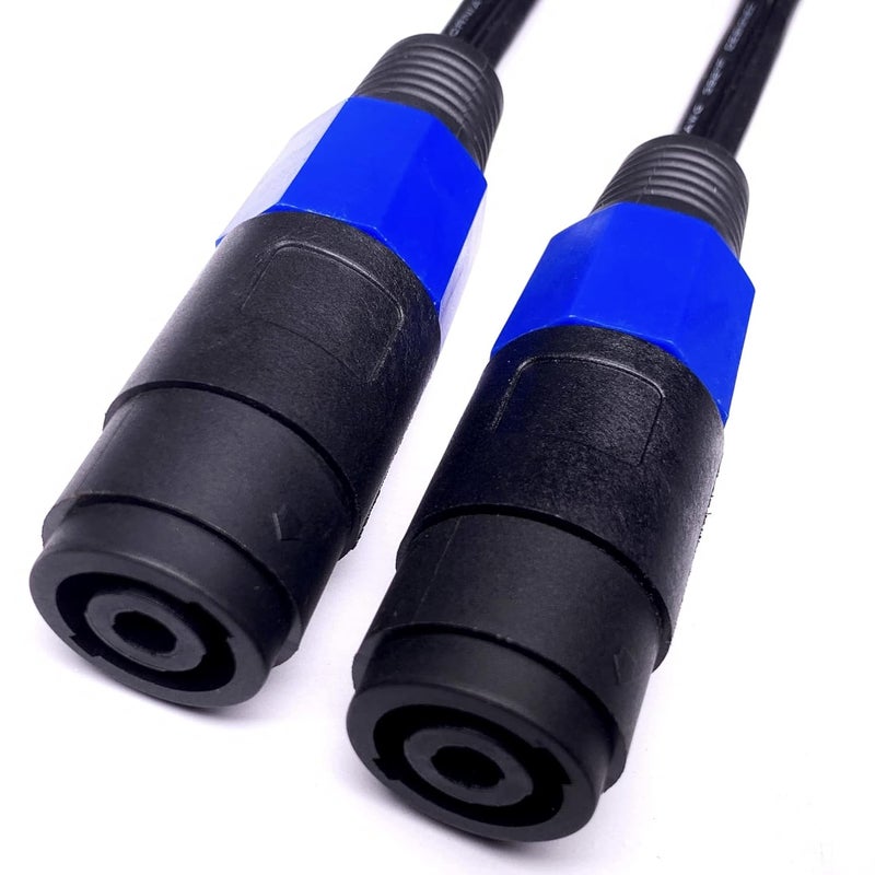 CNCESS CESS-170 Screw Type 2mm Pin Banana Plug to Female Speakon Jack Adapter Cable, Connect Speakon to Spring Clip Terminal Amplifier, 12AWG Soft Silicone Tinned Copper Wire – 2 Pack (Pin Banana) - Image 4