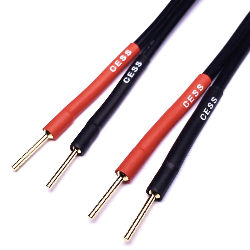 CNCESS CESS-170 Screw Type 2mm Pin Banana Plug to Female Speakon Jack Adapter Cable, Connect Speakon to Spring Clip Terminal Amplifier, 12AWG Soft Silicone Tinned Copper Wire – 2 Pack (Pin Banana) - Image 3