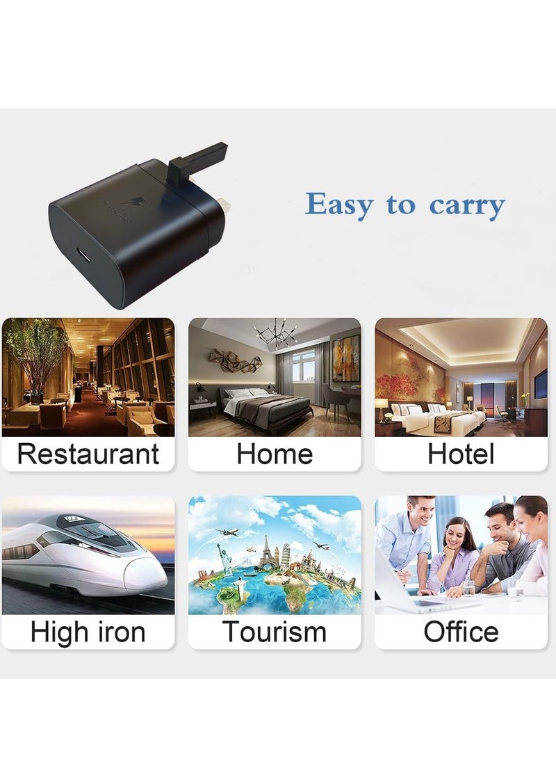 general 45W Super Fast Charger USB C Android Phone Charger Fast Charging Replacement for Samsung Galaxy S25/S25 Ultra/S25+/S24 Ultra/S24/S24+/S23 Ultra/S23/S22/S20/S21/Note 10,Galaxy Tab, Black - Image 2