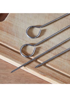 Home Box BarbeQ Grill 4-Piece Steel Skewer Set 44x11.5x0.5 cm  - Image 4