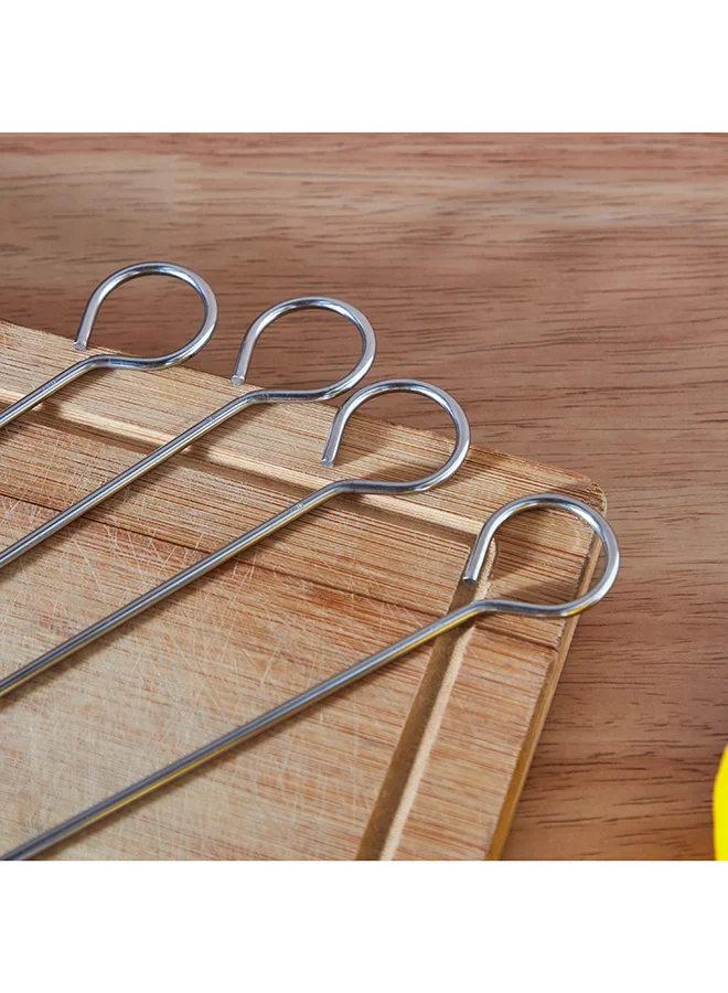 Home Box BarbeQ Grill 4-Piece Steel Skewer Set 44x11.5x0.5 cm