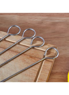 Home Box BarbeQ Grill 4-Piece Steel Skewer Set 44x11.5x0.5 cm  - Image 2