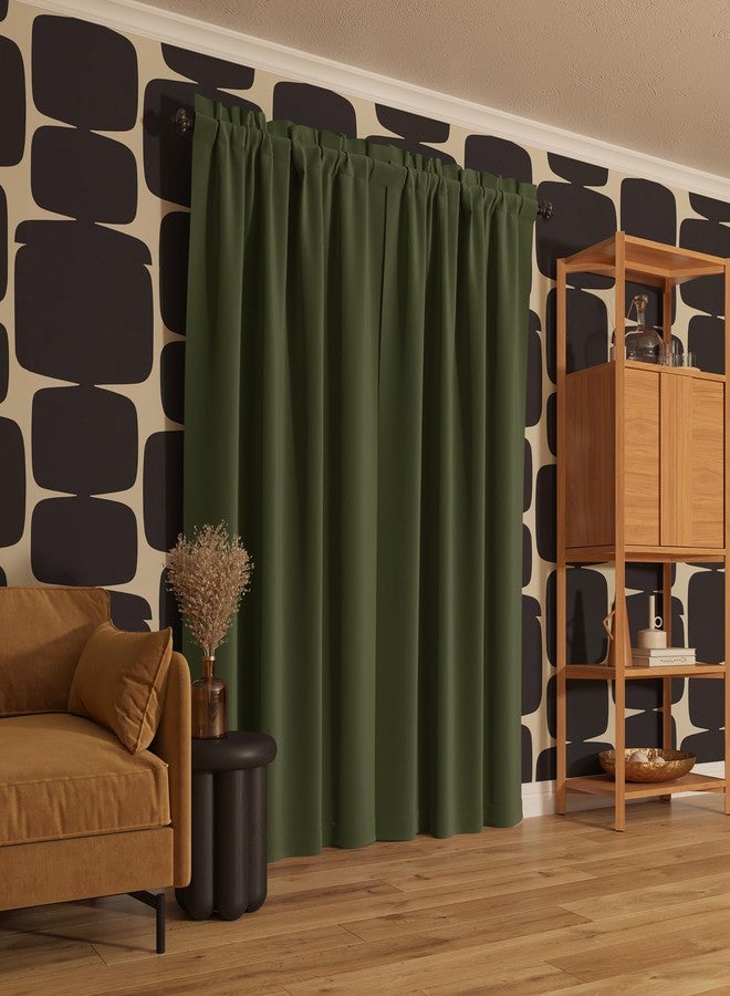 Sun Zero Oslo Theater Grade Extreme 100% Blackout Rod Pocket Curtain Panel, 52" x 84", Sage Green - Image 2