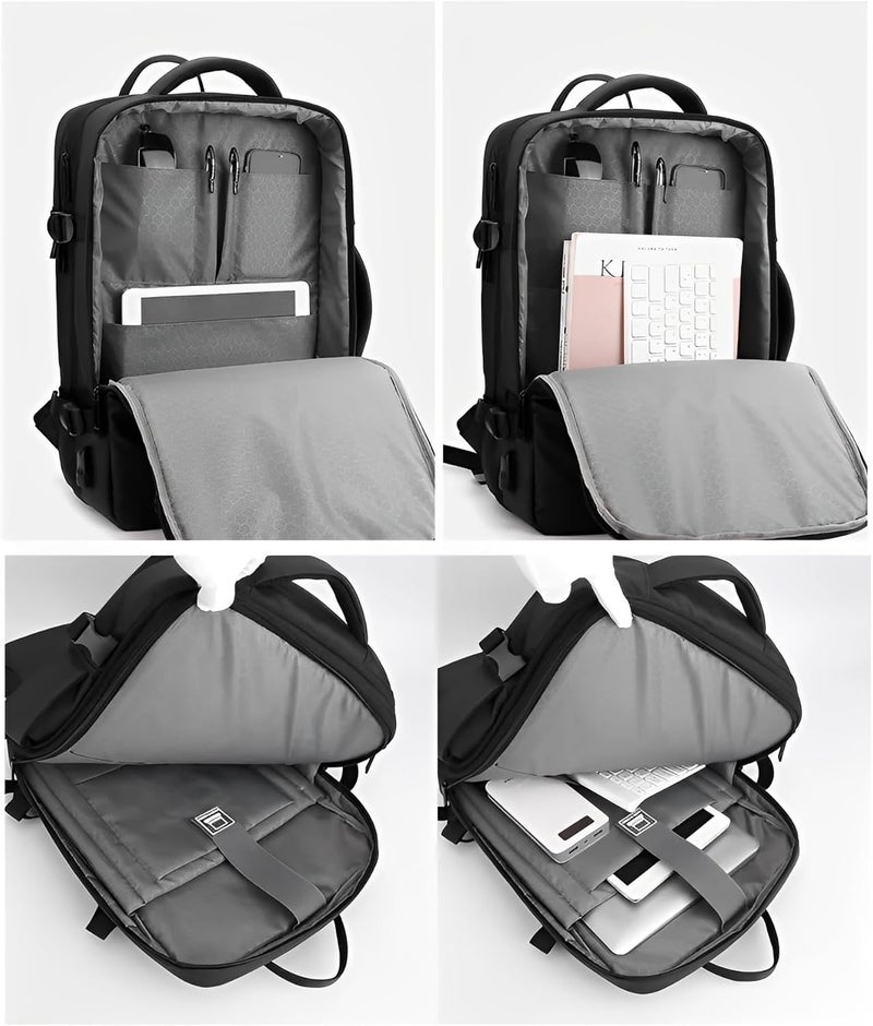 Skycare Business Travel Waterproof Backpack, Multi-functional Large Capacity Expandable Computer Bag for Handheld or Shoulder Carry - Image 4