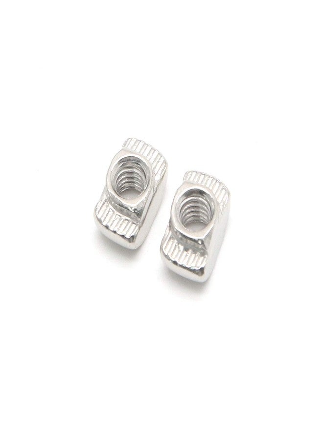 FarBoat Hardware Semi-Circle Sliding M4 T Slot Nut Fastener Kit European Standard 20 Series Carbon Steel Nickel-Plated Aluminum Profile Accessories, 100 Pcs - Image 2