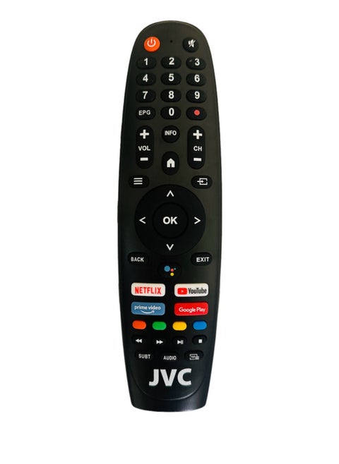 Replacement Remote Suitable For JVC Smart TV with Voice Assistant,Netflix and Youtube Button