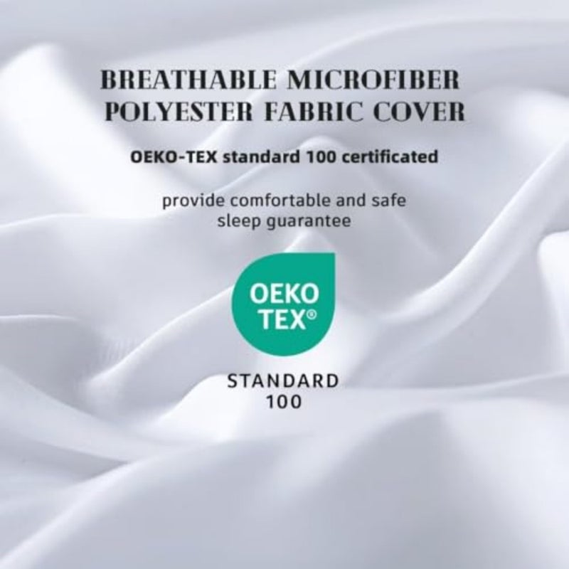 Down Alternative Quilted Comforter- Lightweight Duvet Insert or Stand-Alone Comforter with Corner Duvet Tabs, 88x92 Inch - Image 2