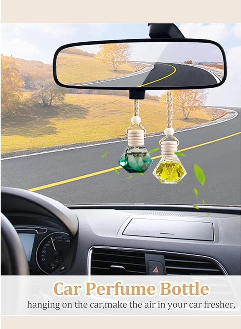 مجيد زجاجة معطر جو للسيارة، زجاجة ناشر للزيوت العطرية، إكسسوار أنيق لداخلية السيارة (زجاجتان مملوءتان) - Image 2