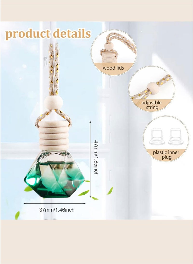 مجيد زجاجة معطر جو للسيارة، زجاجة ناشر للزيوت العطرية، إكسسوار أنيق لداخلية السيارة (زجاجتان مملوءتان) - Image 4