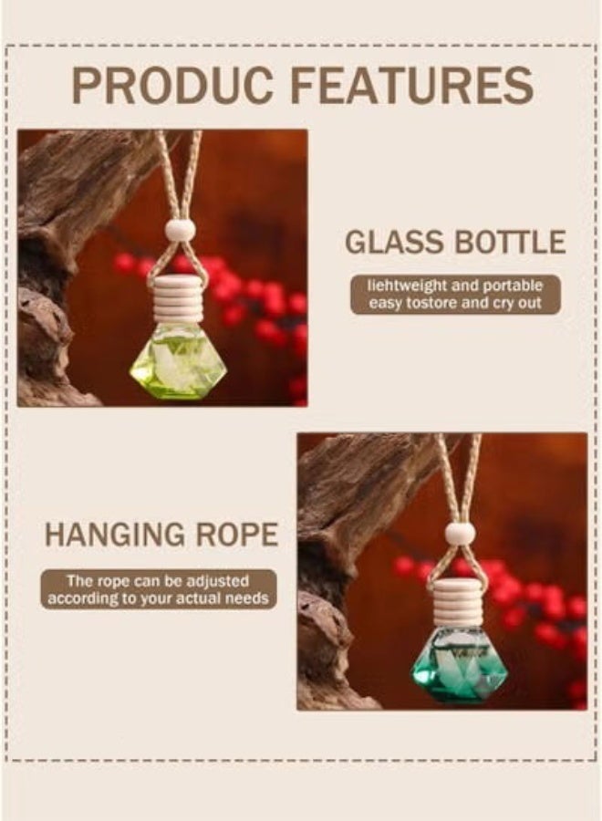 مجيد زجاجة معطر جو للسيارة، زجاجة ناشر للزيوت العطرية، إكسسوار أنيق لداخلية السيارة (زجاجتان مملوءتان) - Image 3