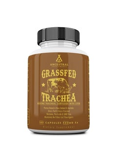 Ancestral Supplements Grass Fed Beef Tracheal Cartilage Supplement with Liver, 3000mg, Immune Health and Joint Support Supplement Promotes Healing, Non-GMO, 180 Capsules  - Image 1