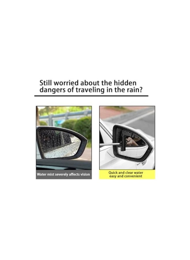 Generic Car Rearview Mirror Wiper, Retractable Auto Glass Squeegee, Water Cleaner with Telescopic Long Rod, Portable Cleaning Tool for All Vehicles, Universal Automotive Accessories  - Image 3