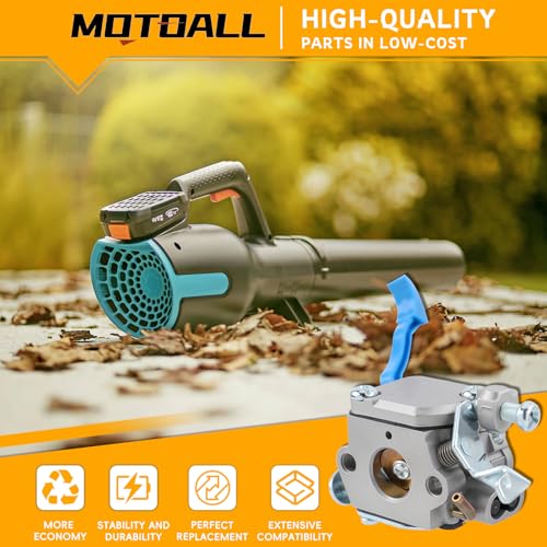 MOTOALL 590460102 Carburetor for Husq 125B Husqvarna125BX 125BVX Leaf Blower Trimmer for Zama C1Q-W37 Carb 545 08 18-11 581798001 545081811 545112101 with Air Filter Fuel Line Kit - Image 2