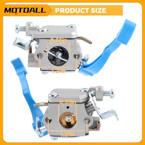 MOTOALL 590460102 Carburetor for Husq 125B Husqvarna125BX 125BVX Leaf Blower Trimmer for Zama C1Q-W37 Carb 545 08 18-11 581798001 545081811 545112101 with Air Filter Fuel Line Kit - Image 3