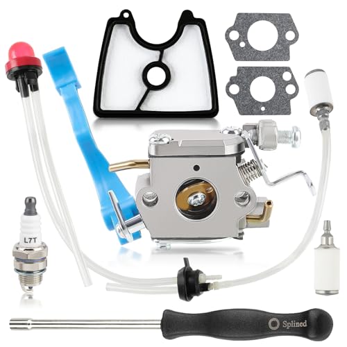 MOTOALL 590460102 Carburetor for Husq 125B Husqvarna125BX 125BVX Leaf Blower Trimmer for Zama C1Q-W37 Carb 545 08 18-11 581798001 545081811 545112101 with Air Filter Fuel Line Kit - Image 1