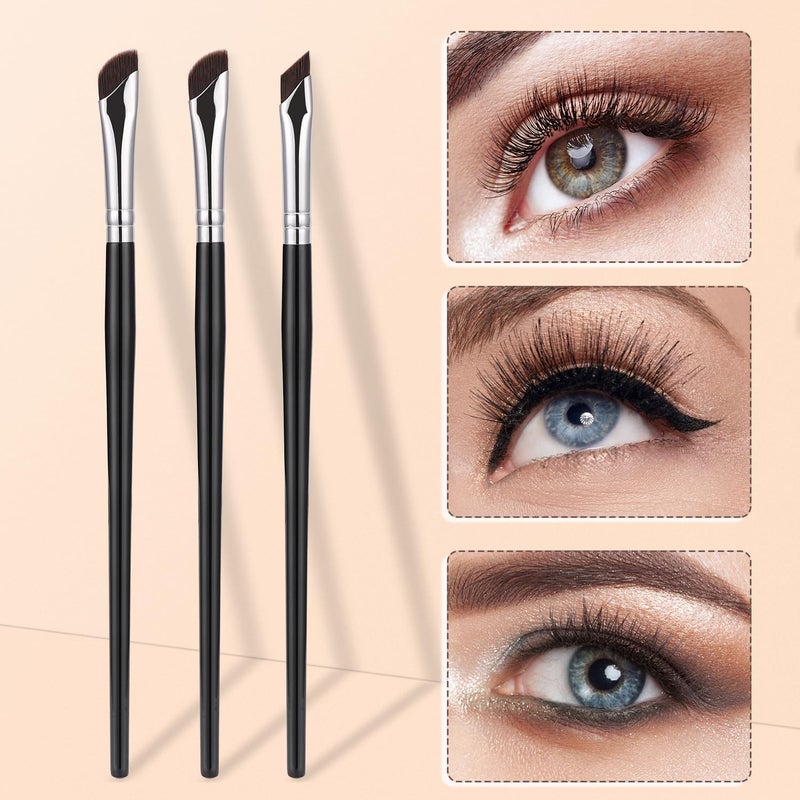 Etercycle 5-Piece Set Eyeliner Brushes for Precision Makeup Application - Fine Angled & Ultra Thin Slanted Flat Angle for Professional Beauty Cosmetic Tool - Image 5